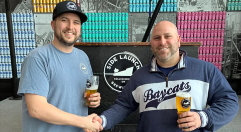 BAYCATS, SIDE LAUNCH BREWING AGREE ON NEW DEAL FOR BAYCATS BREW!