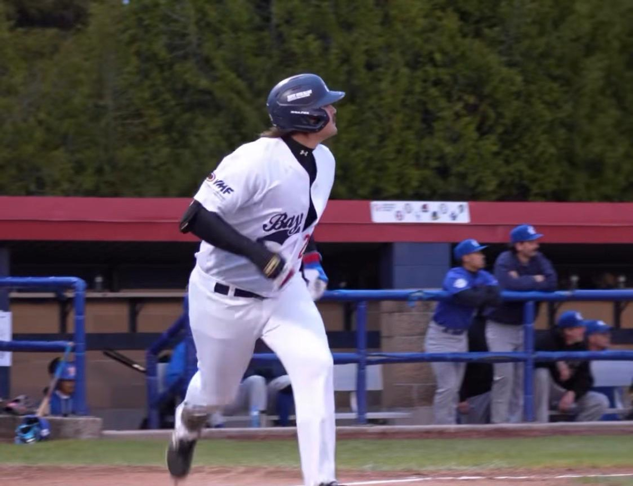 Nolan Machibroda's solo home run in the second inning.