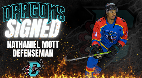 RIVER DRAGONS RETAIN PROMISING BLUE-LINER NATHANIEL MOTT
