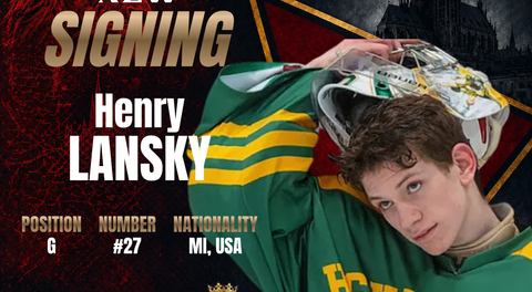 BRNO Lions Sign Goaltender Henry Lansky