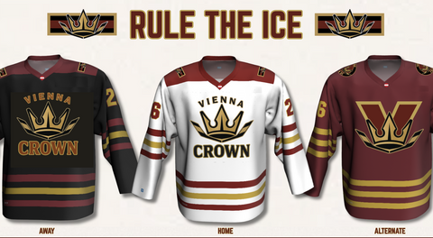 "Rule The Ice" - Crown unveil slogan, colors, jerseys