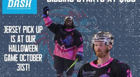 IceCats Pink Jerseys Up for Auction NOW!