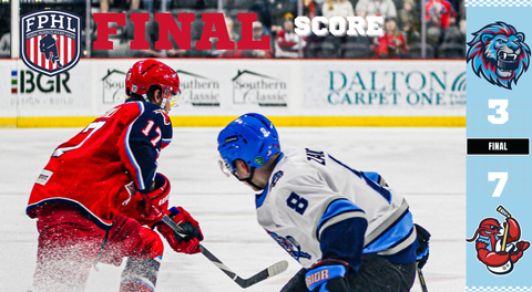 ICECATS BOW TO ROCK LOBSTERS 7-3