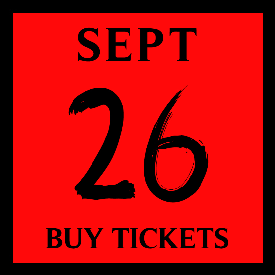 September 26 Buy Tickets