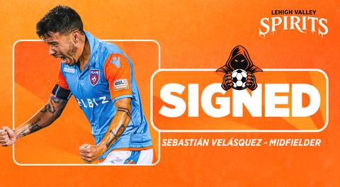 Spirits Add to Inaugural Roster with Sebastián Velásquez