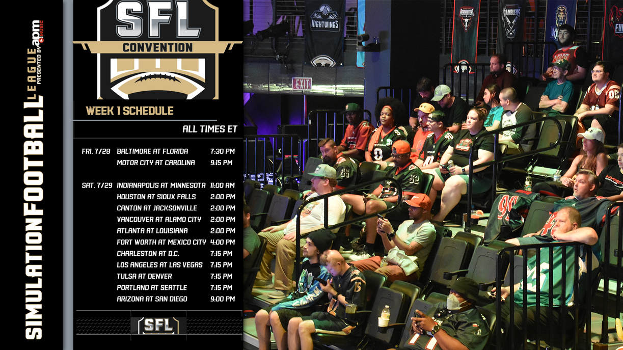 Sfl Animation News: SFL Releases Season 21 Schedule - Simulation Football