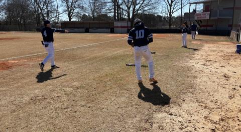 CCC Georgia Knights Baseball wins first game of the season against Denmark