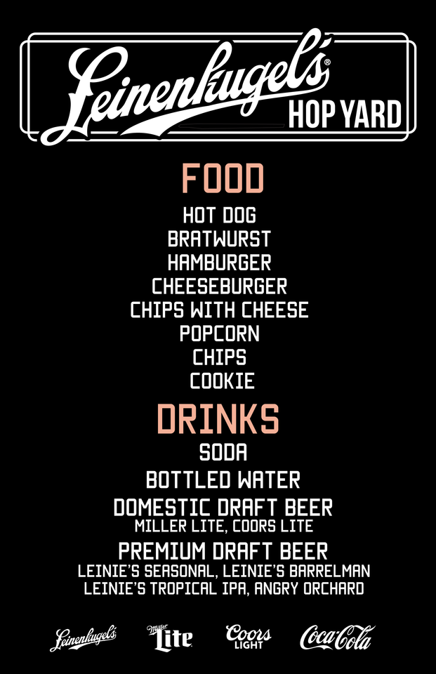 Milkmen Menu