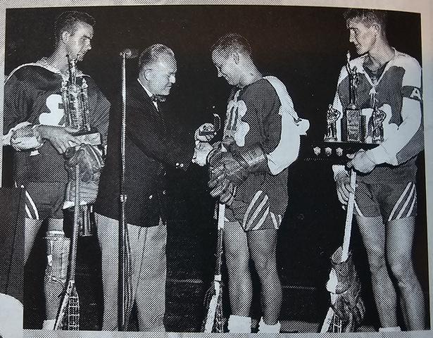 1957 Alan Gill, Pee Wee Bradshaw and Jack Bionda