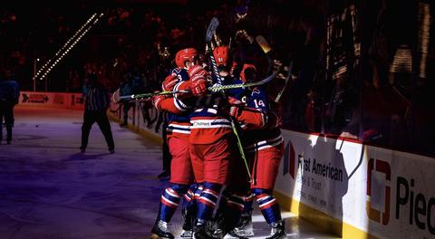 Lobsters Crush Moccasins in Game One