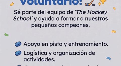 ÚNETE COMO VOLUNTARIO - HOCKEY SCHOOL