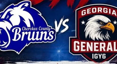 Georgia Generals Blank Knoxville Reapers 20-0, Up Next, Cherokee County Bruins