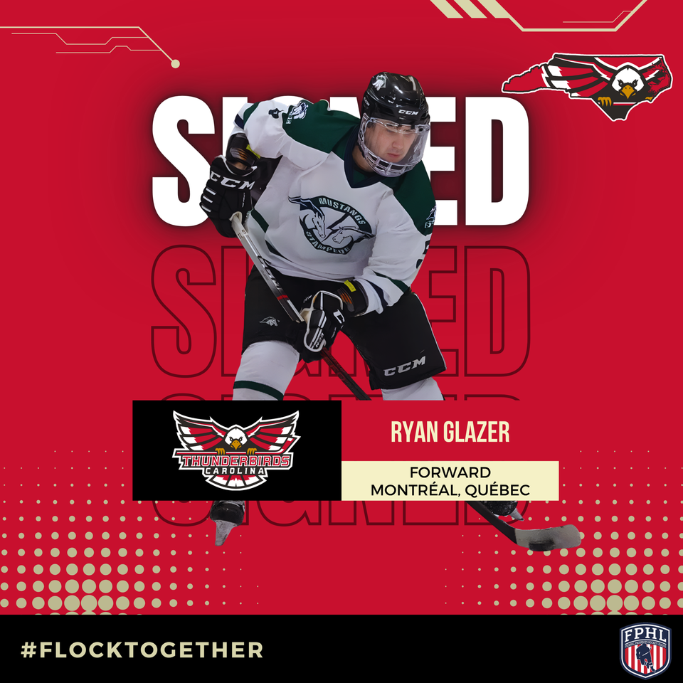 Thunderbirds sign forward Ryan Glazer to PTO