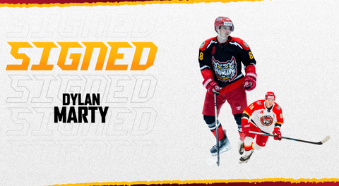 Dylan Marty Re-Signs in Port Huron