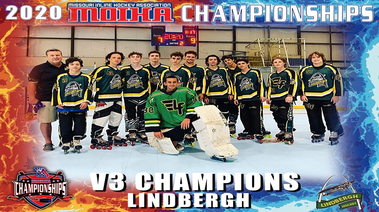 Lindbergh are the Varsity 3 Champs! Missouri Inline Hockey Association