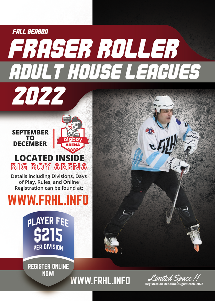 Adult House Leagues Fraser Roller Hockey League