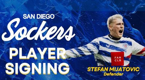 Sockers Sign Stefan Mijatovic