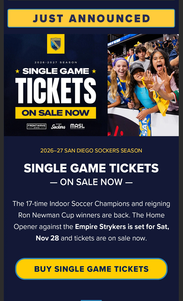 Single game tickets