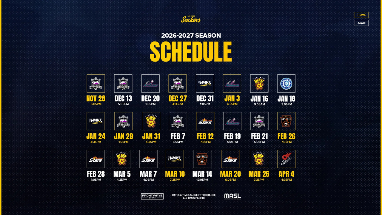 Season Schedule