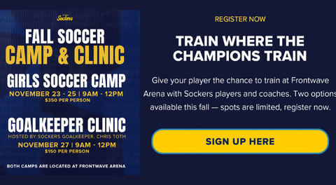 Sockers W Camp & GK Clinic Announced