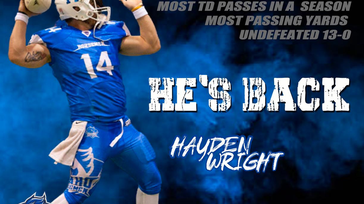 QB Hayden Wright is Back! - Tri-City Horsemen