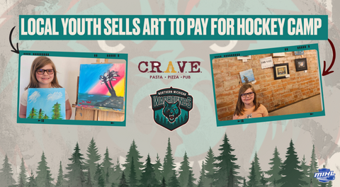 Local Youth Sells Artwork to Chase Hockey Dreams