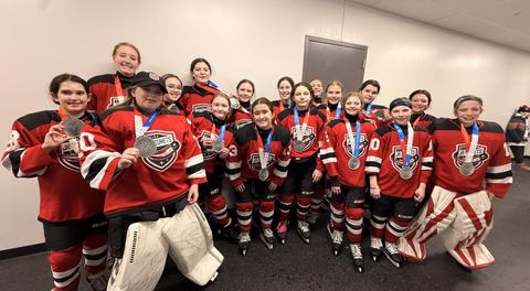Utica Jr. Comets 12U Girls Earn Silver at Empire State Winter Games