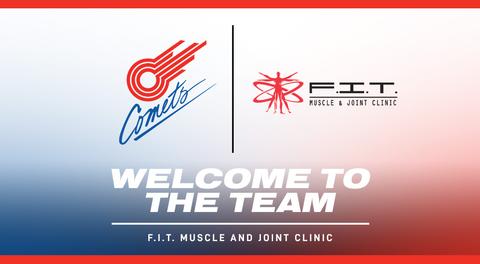 Comets announce partnership with F.I.T. Muscle & Joint Clinic
