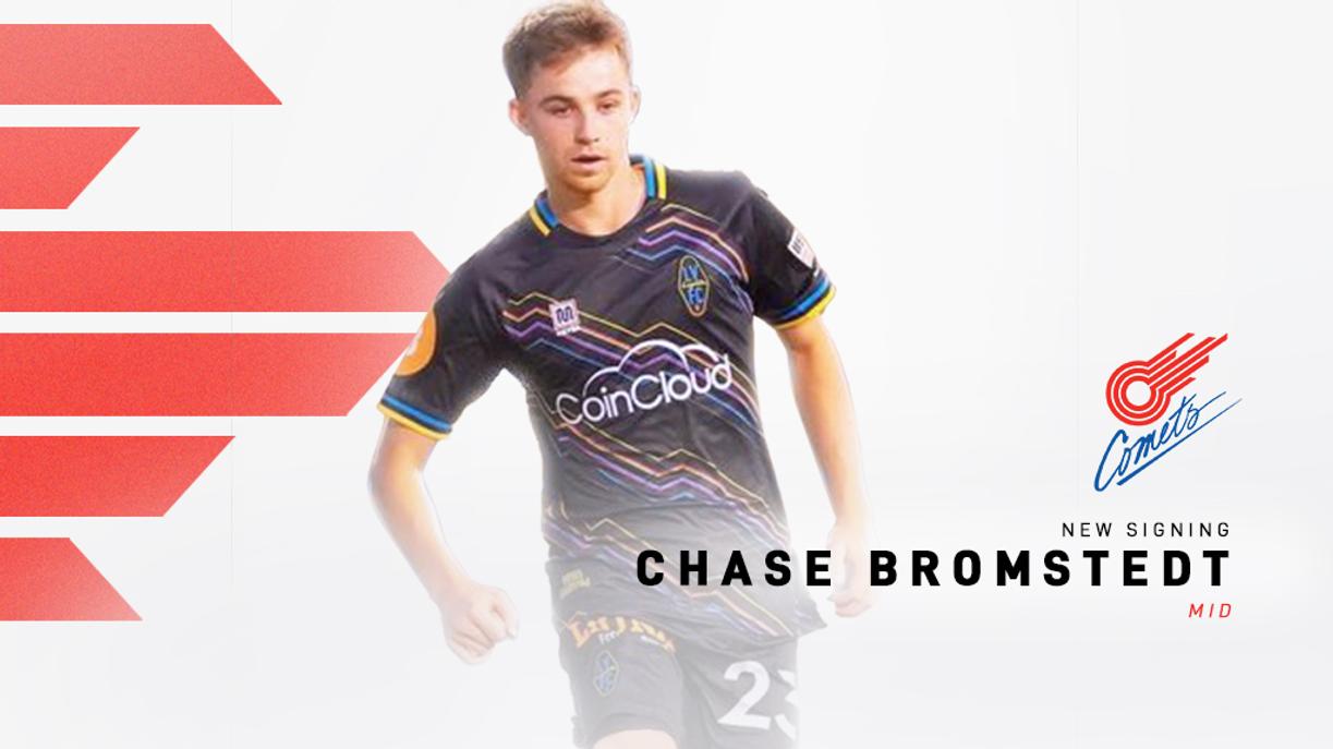 News COMETS SIGN SPORTING KC ACADEMY ALUM CHASE BROMSTEDT Kansas