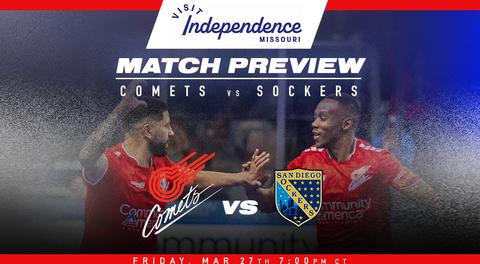 Comets, Sockers set for Friday night home finale
