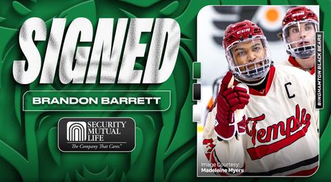 Brandon Barrett Swoops into Binghamton