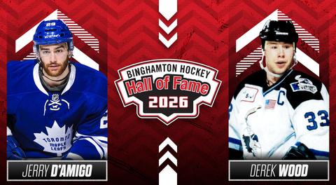 Jerry D’Amigo & Derek Wood Inducted into the Binghamton Hockey Hall of Fame