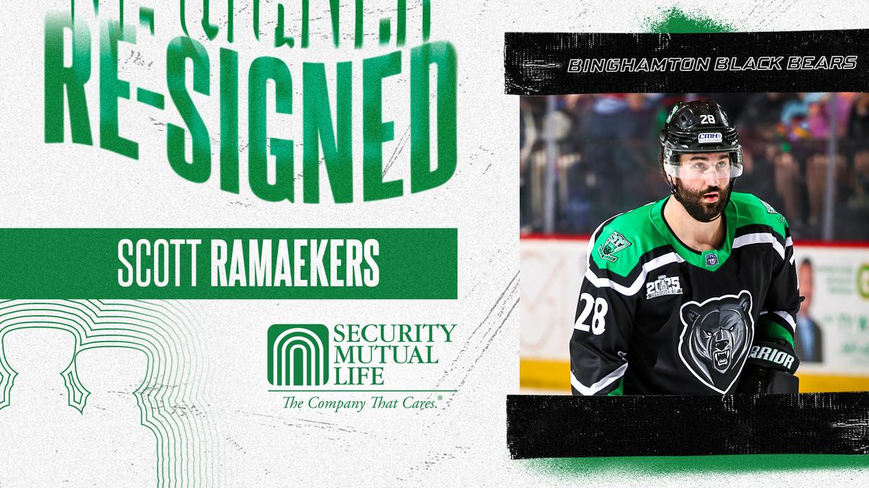 News: Ramaekers re-signs with the Black Bears - Binghamton Black Bears
