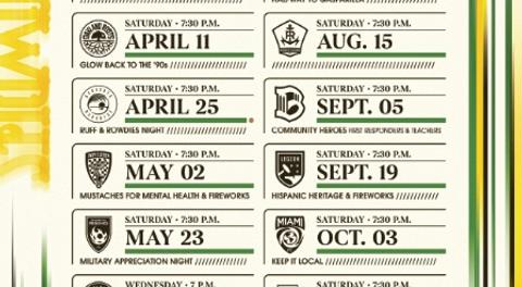 Tampa Bay Rowdies Home Game Schedule