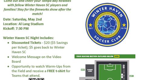 WHSC Night at the Tampa Bay Rowdies
