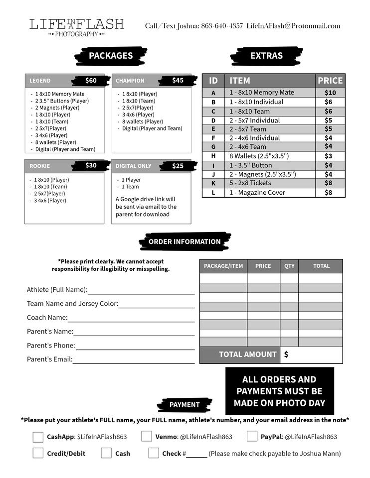 2025 Order Form