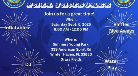 2025 Fall Jamboree - Saturday Sept. 6th