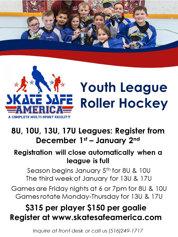 News Winter Youth Roller Hockey Leagues Skate Safe America