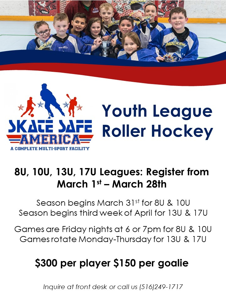 News Spring Youth Roller Hockey Leagues Skate Safe America