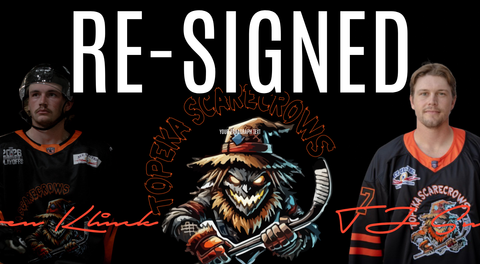TOPEKA SCARECROWS RE-SIGN CAPTAIN T.J. SNEATH AND STEVEN KLINCK AHEAD OF 2026-27 SEASON