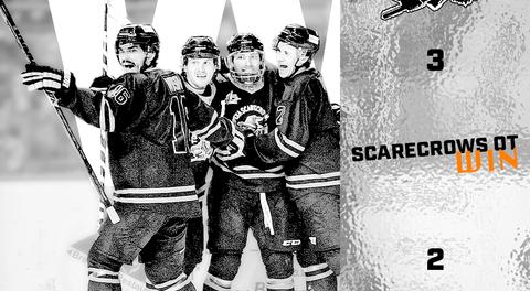 Scarecrows Complete The Comeback, Wilson Scores OT Winner 3-2