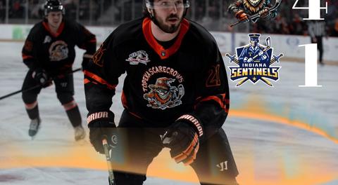 Coash's 4 Point Night Leads Scarecrows to Victory, 4-1