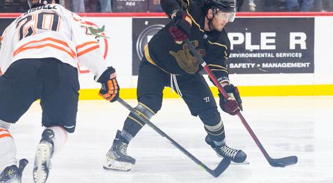 CLARK’S OT HAT TRICK LIFTS SCARECROWS PAST MOCCASINS 5–4