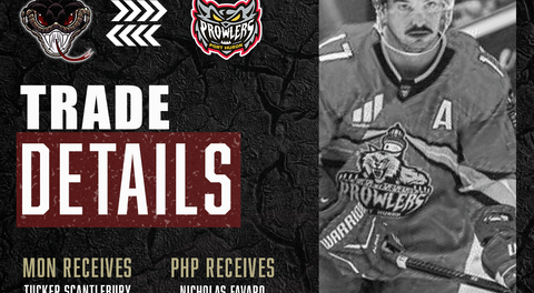 MONROE MOCCASINS ACQUIRE TUCKER SCANTLEBURY IN TRADE WITH PORT HURON PROWLERS