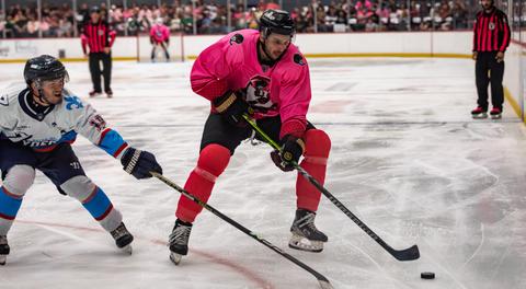 ZYDECO TOP MOCCASINS 4-1 ON HOCKEY FIGHTS CANCER NIGHT