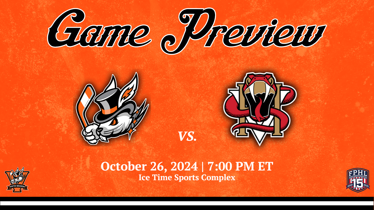 News Game Preview Hat Tricks at Hudson Valley Venom Oct. 26, 2024