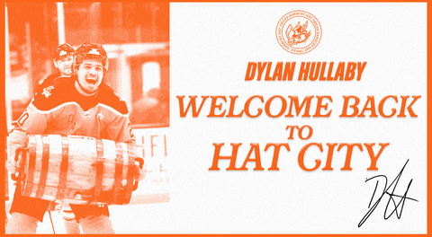 HAT TRICKS BRING BACK FORWARD DYLAN HULLABY FROM MONROE MOCCASINS