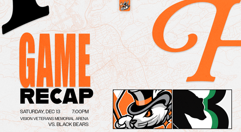 GAME RECAP: HAT TRICKS FALL 8-3 DURING SEVENTH MEETING WITH THE BINGHAMTON BLACK BEARS