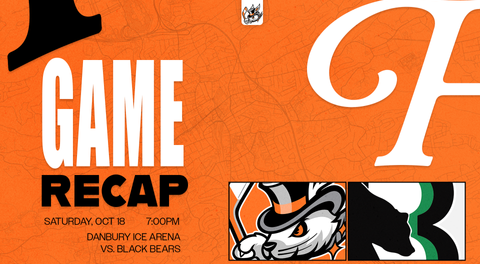 Game Recap: Hat Tricks Drop Fourth Straight, Swept by Black Bears in Weekend Set