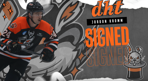 HAT TRICKS RE-SIGN FORWARD JORDON KROMM